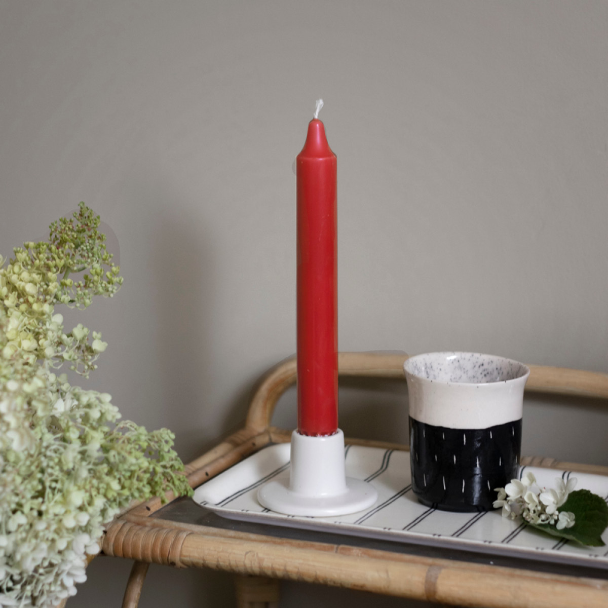 Liljeholmens Kruunukynttilä 20,6 cm 8 kpl Punainen