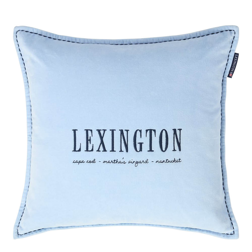Lexington Kuddfodral 50x50 cm blå logo