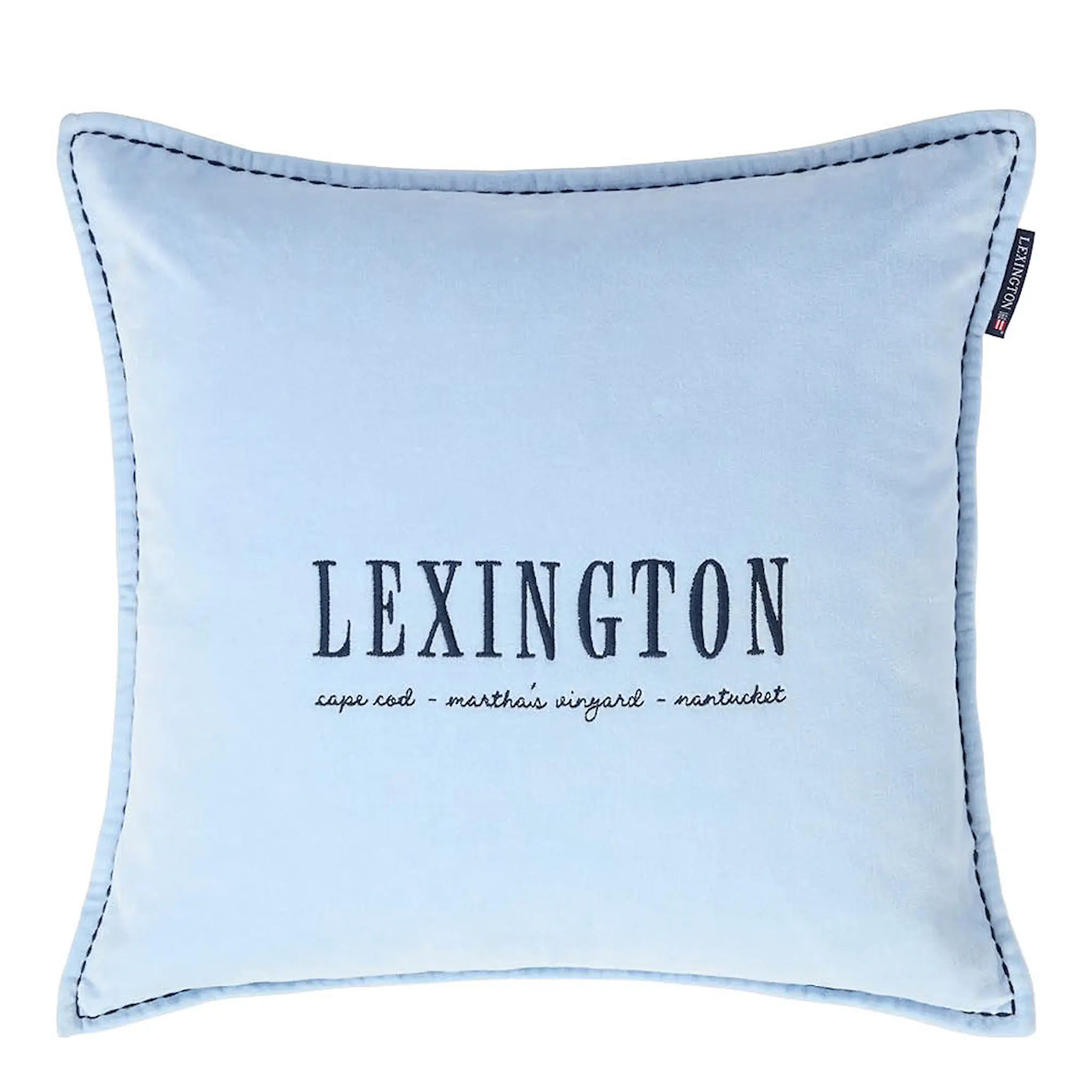 Lexington Kuddfodral 50x50 cm blå logo