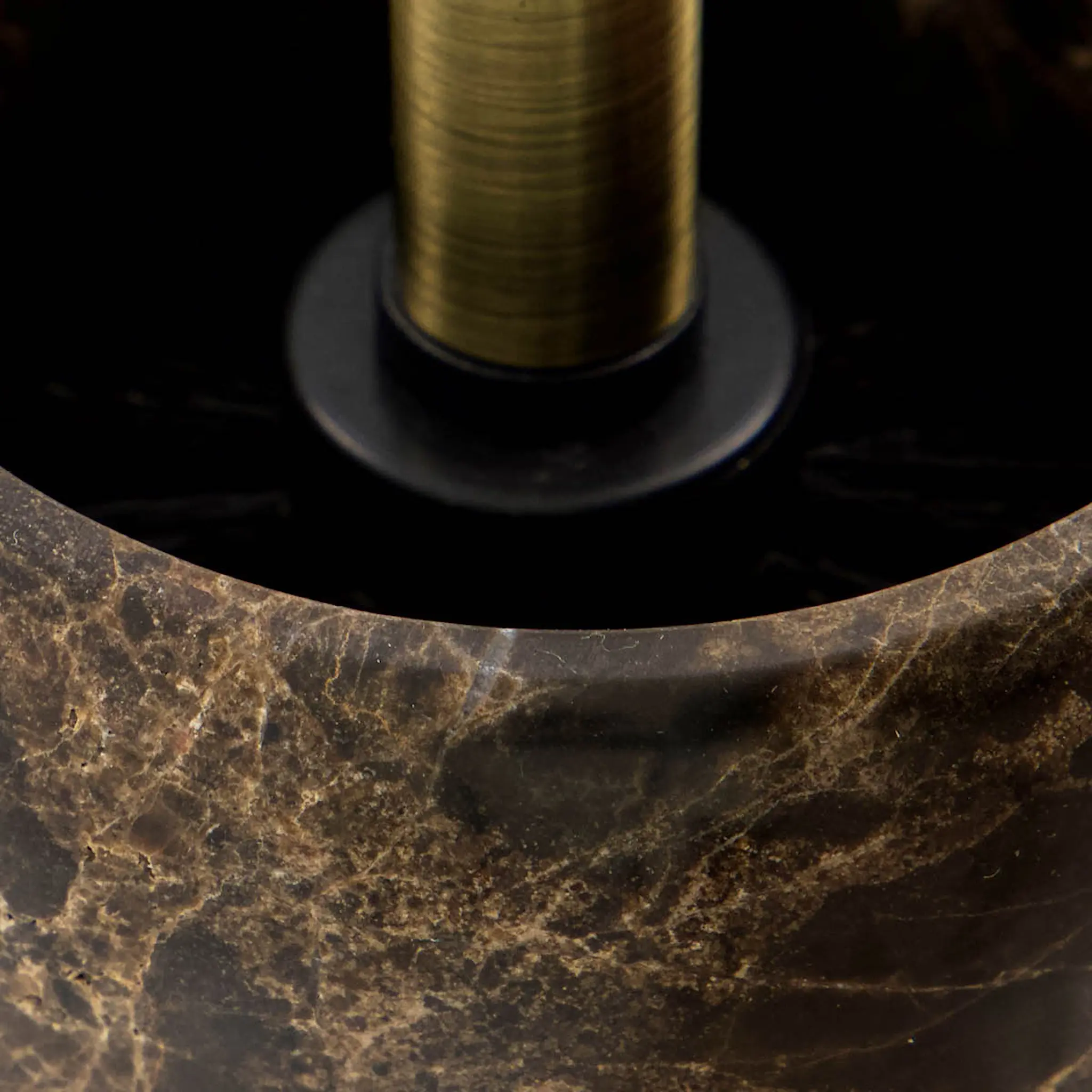 House Doctor Able wc-harja 36x10 cm ruskea marmori/messinki