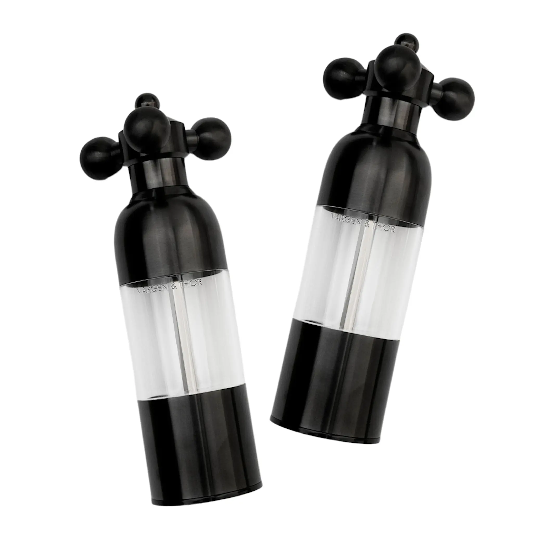 Vargen & Thor Axia salt- & pepparkvarn 18 cm 2-pack svart