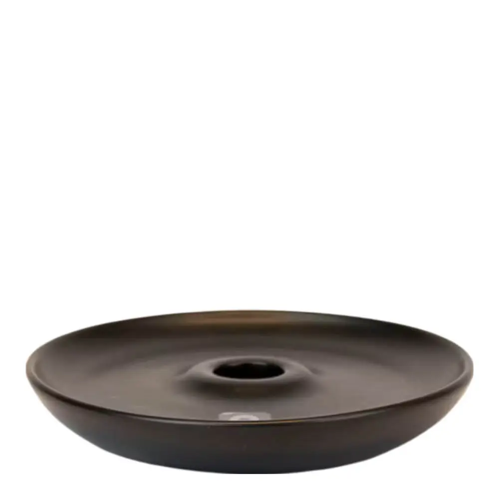 Signatur lysestake Galax 13,5x13,5 cm svart