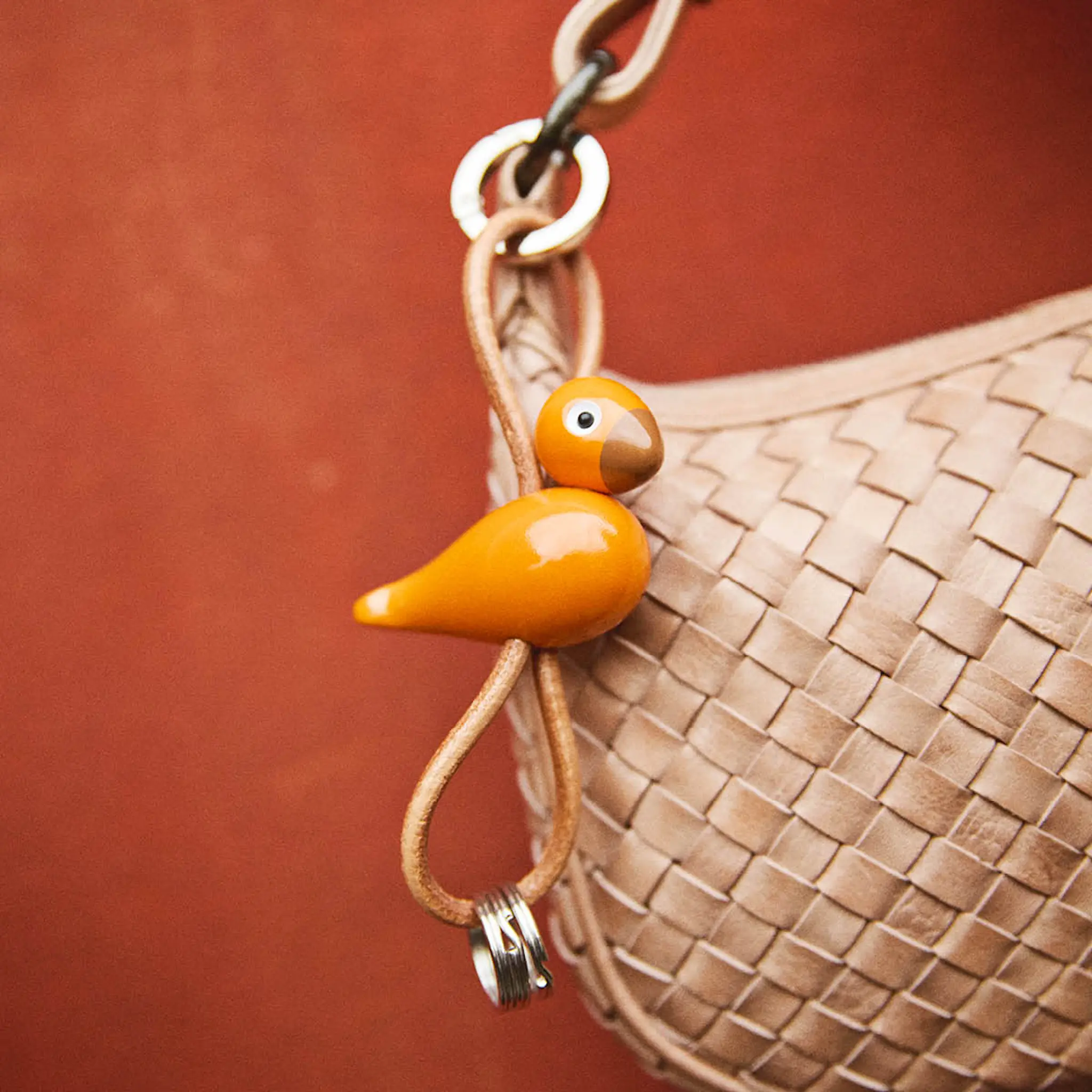 Kay Bojesen Denmark Kay Bojesen Avaimenperä minilintu Oranssi