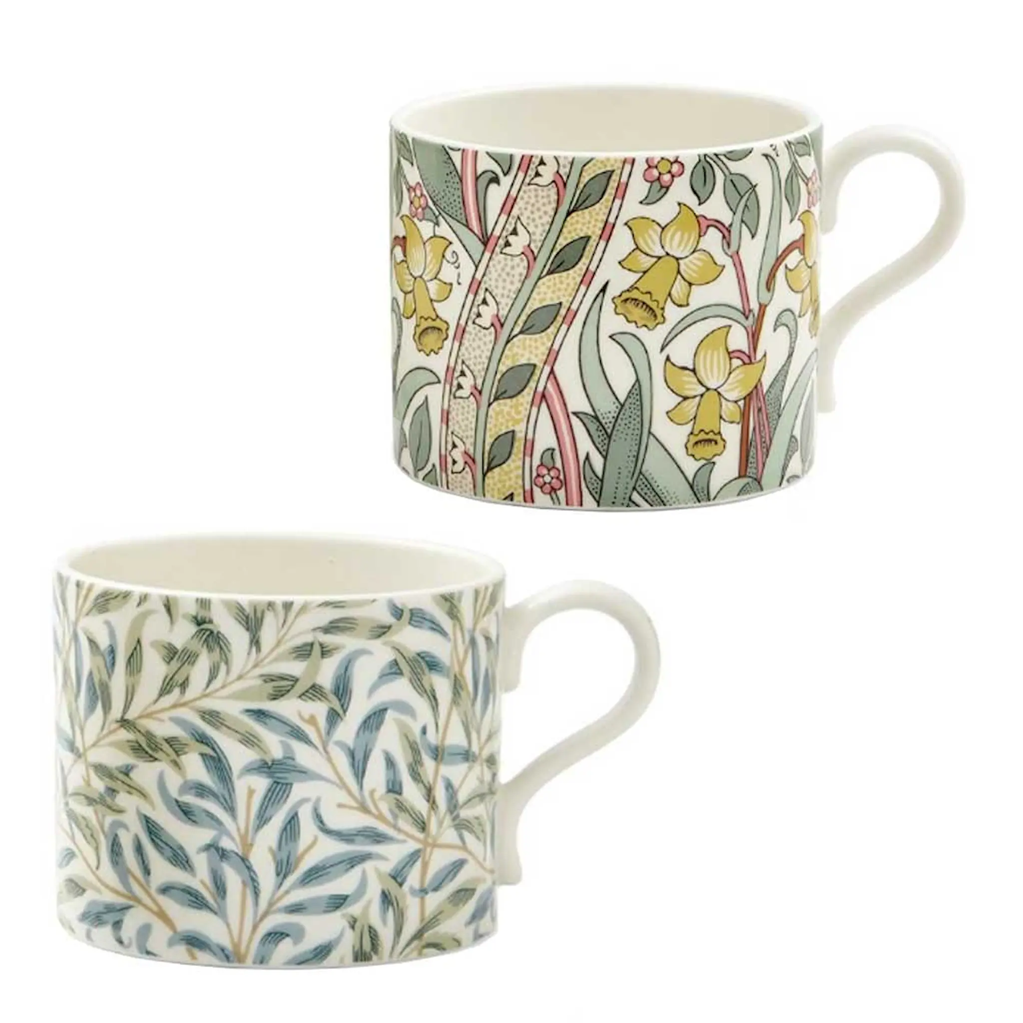 Morris & Co Pure Morris mugg 34 cl 2-pack Daffodil & Willow Bough