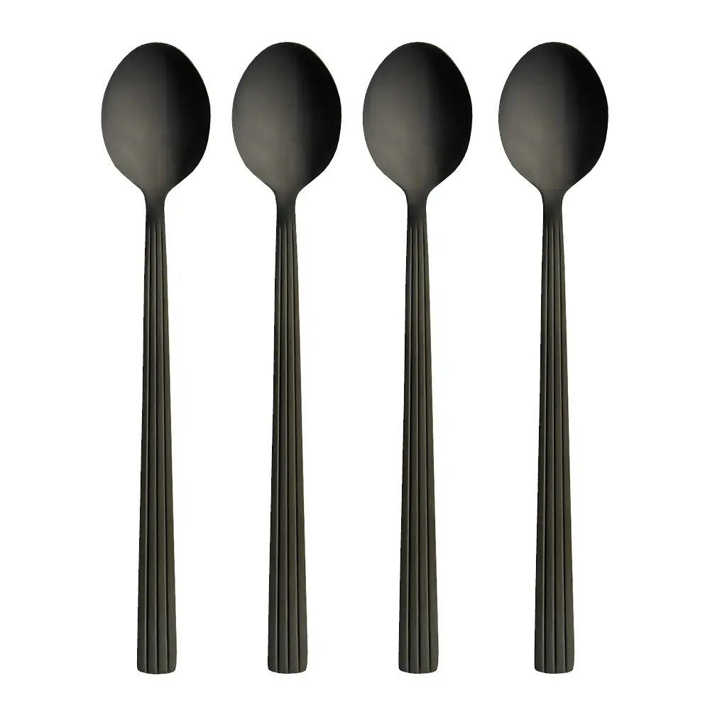 Raw Cutlery Cafe Latte Lusikka 21,6 cm 4 kpl Matte Black