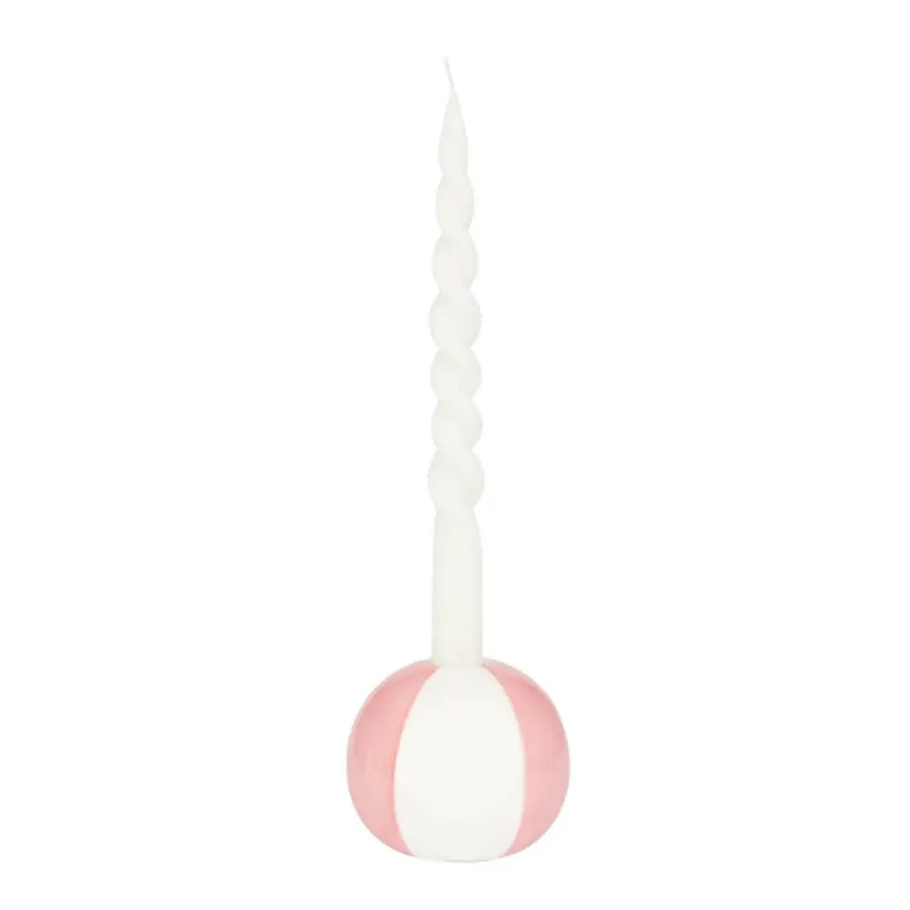 Beachball Kynttilänjalka 8 cm Vaaleanpunainen