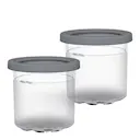 CREAMi glassbyttor NC300EU 4,5 dl 2-pack gul/rosa