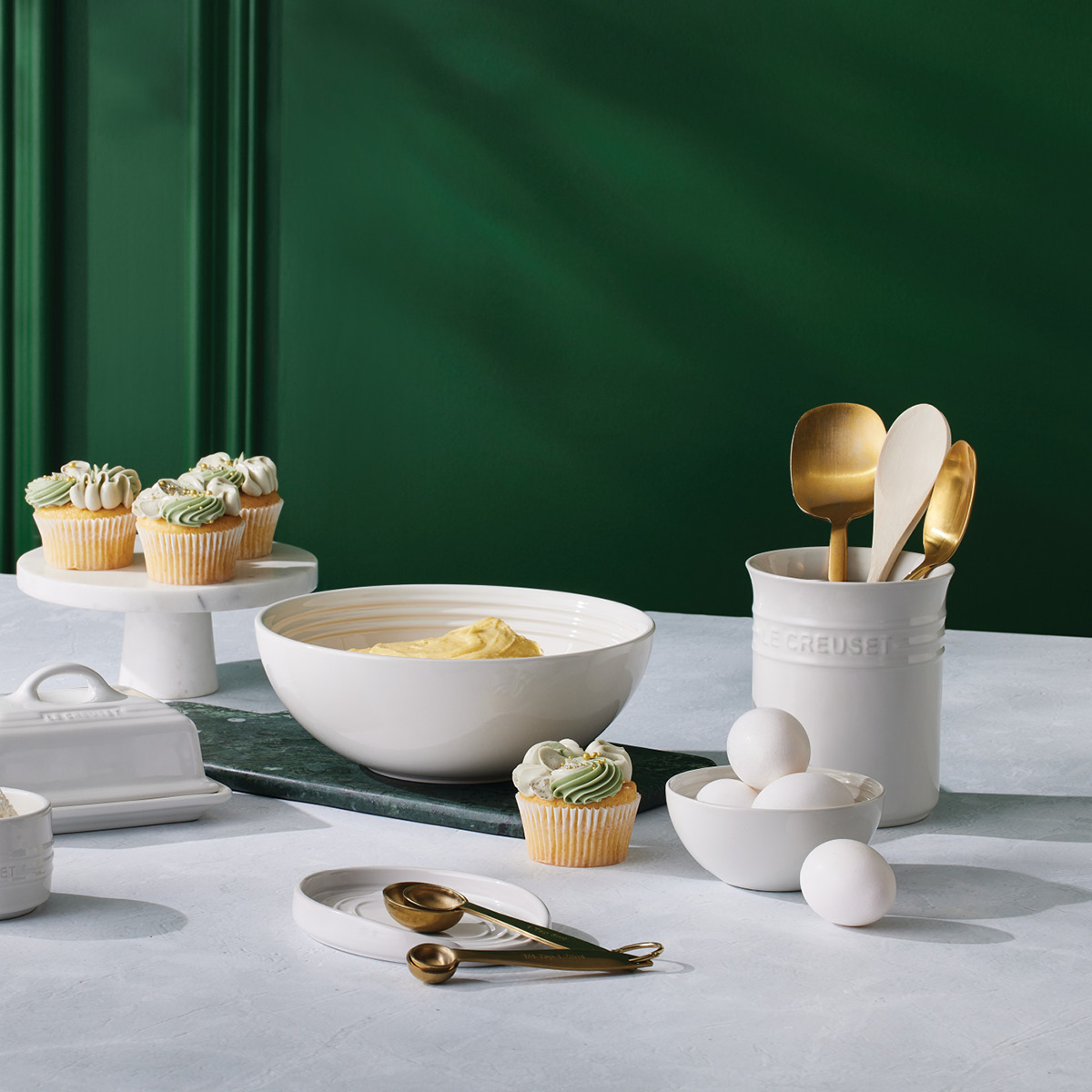 Le Creuset Bestick- & redskapsförvaring 1,1 L white