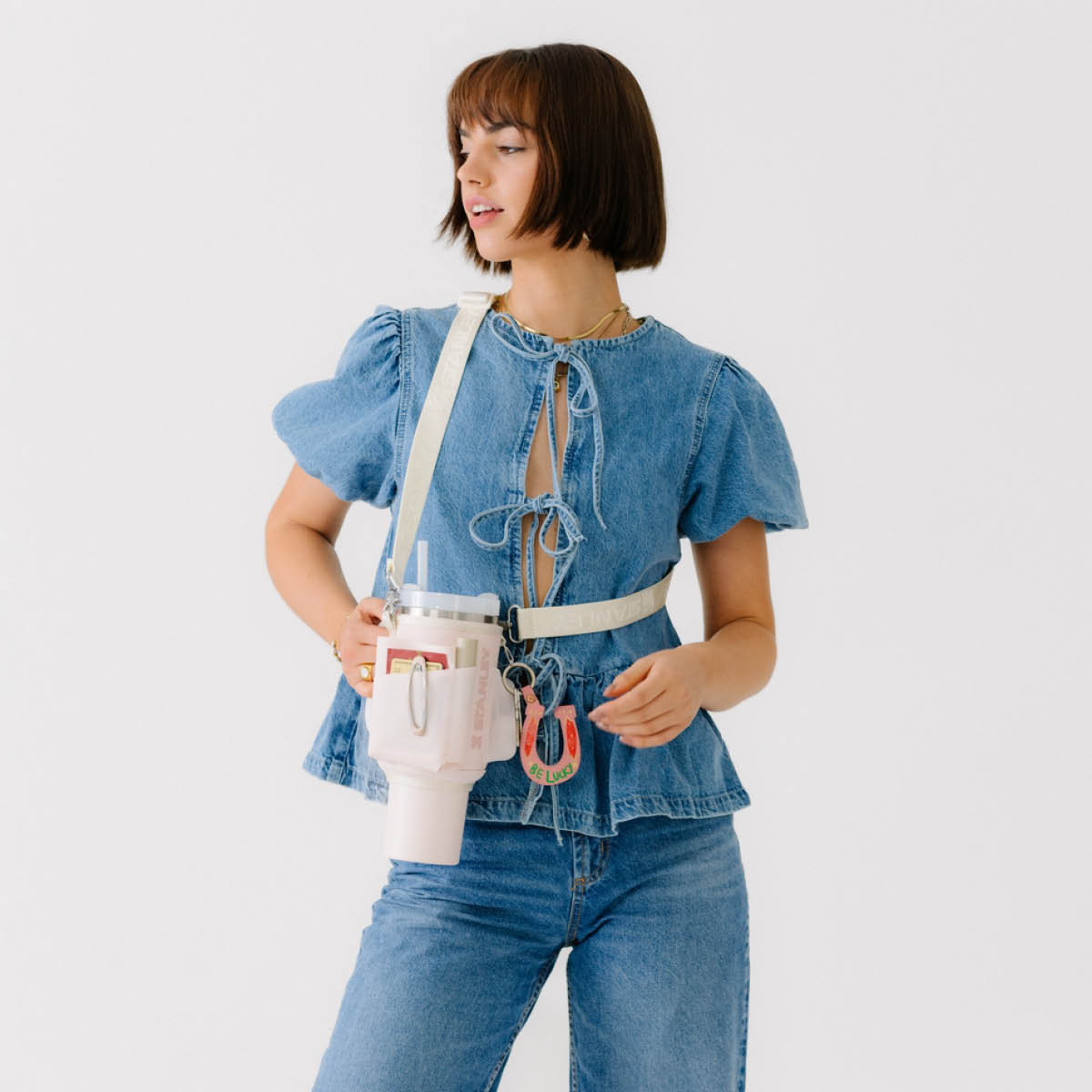 Stanley Quencher Carry bärväska 0,89 L rose quartz