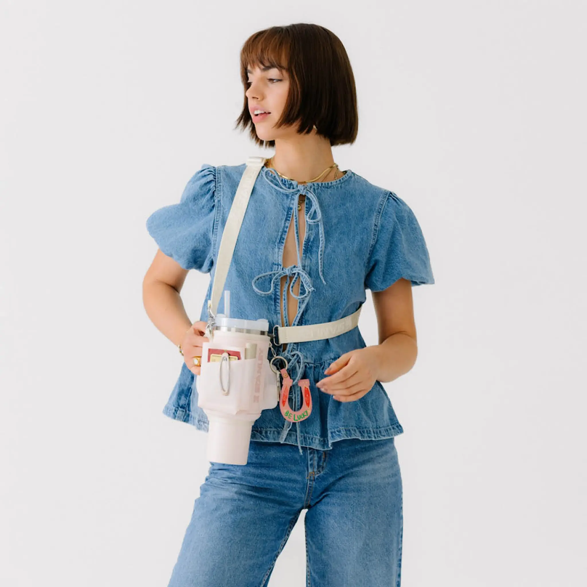 Stanley Quencher Carry bärväska 0,89 L rose quartz