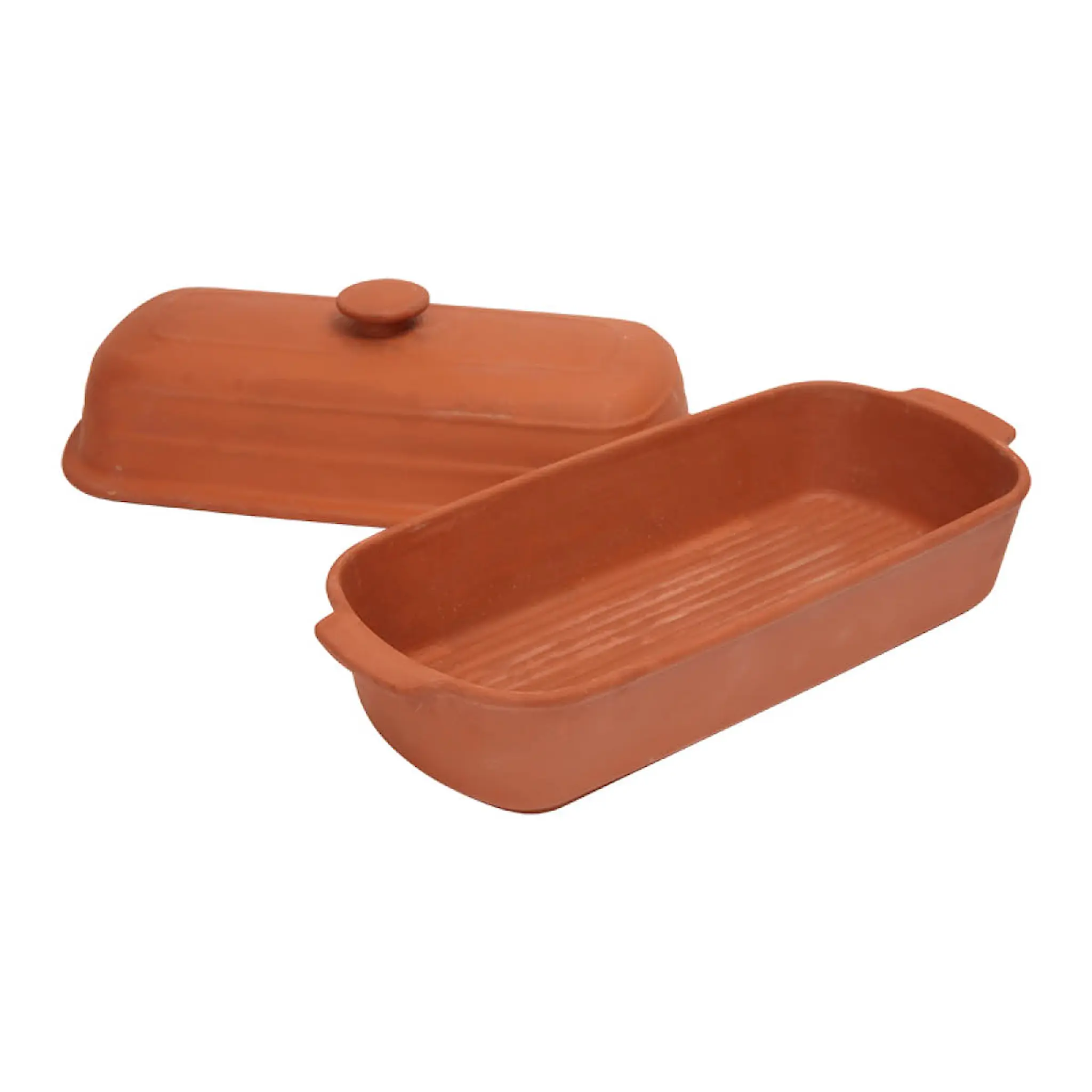 Dexam Terracotta brödform med lock 31x14 cm