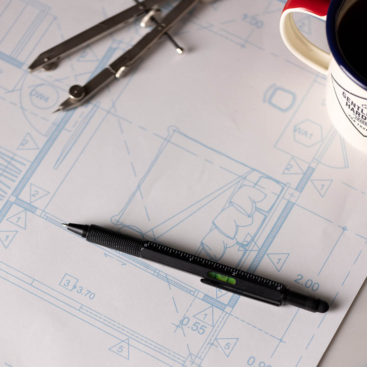 Gentlemen's Hardware Tooling Pen multiverktyg 6-i-1 penna