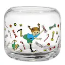 Pippi ljuslykta / vas 8 cm Godis klar