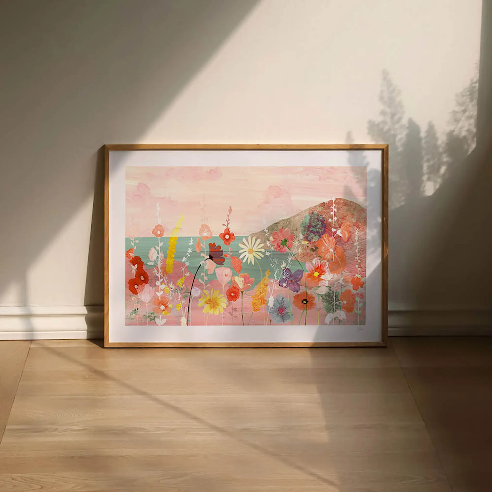 Poster & Frame Violets Print House poster 30x40 cm flowerscape