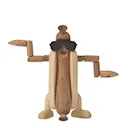 Woodies Harry Hot Dog träddekoration 11 cm ek