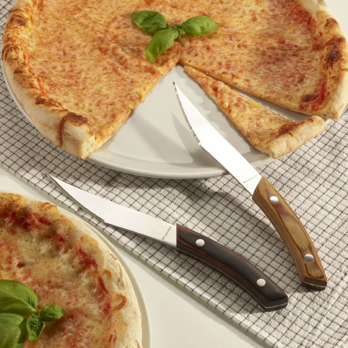 Legnoart Napoli pizza/grillkniv 4-pack stål med ljust handtag