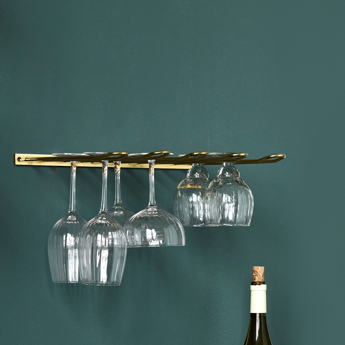 House Doctor Stilio glass rack 40x30 cm antikk gullfinish