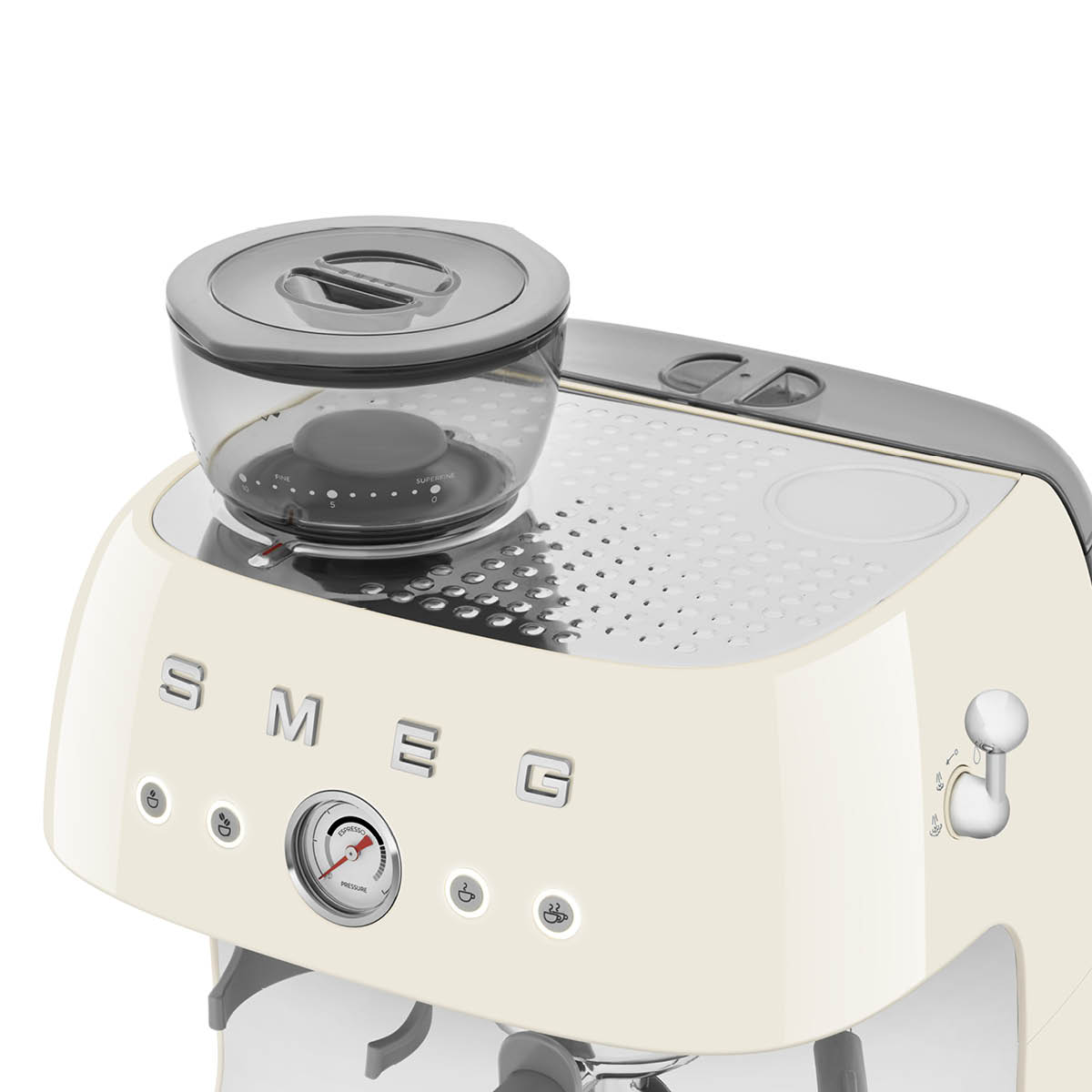 Smeg Espressomaskin EGF03 2,4L m/kaffekvern krem