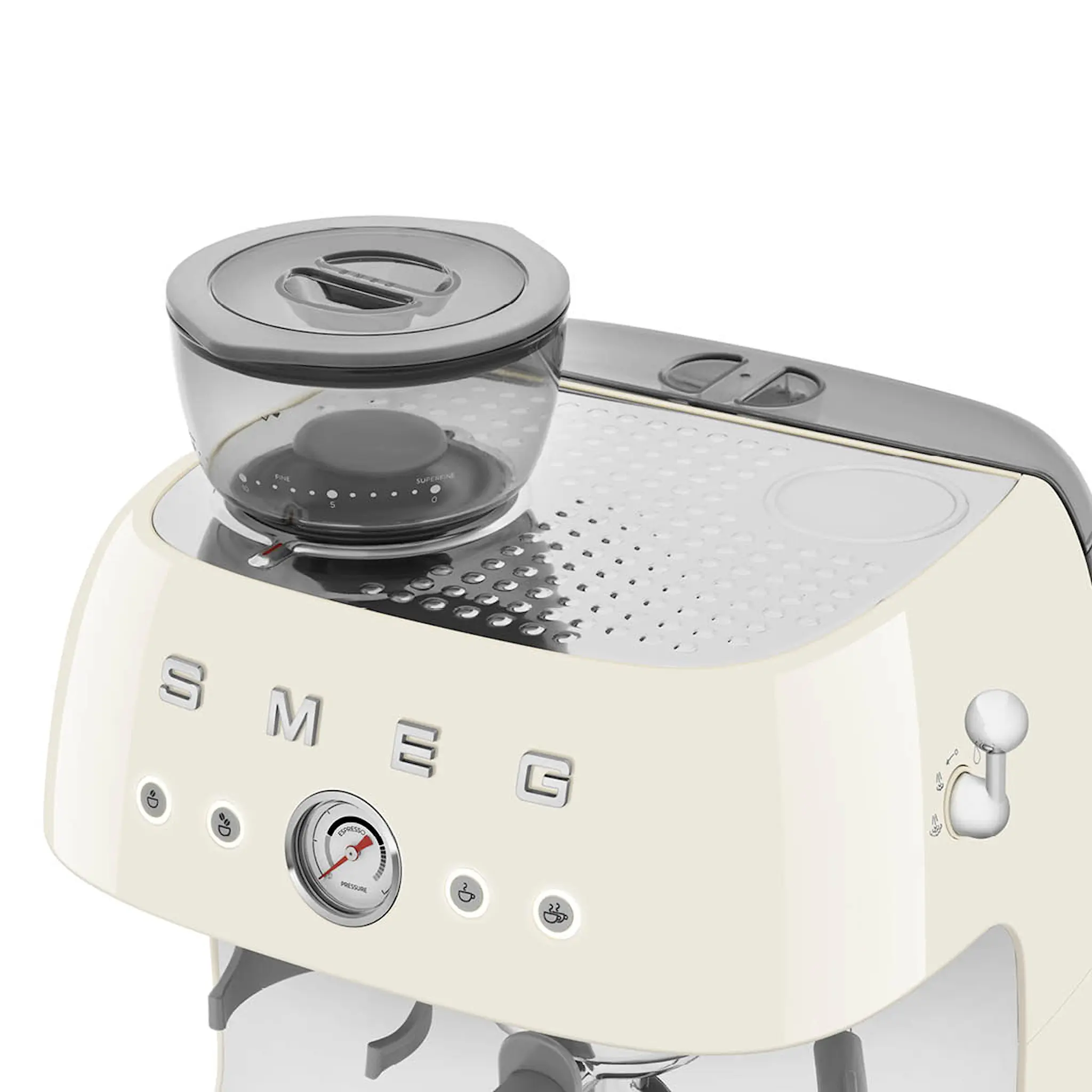 Smeg Smeg Manuaalinen Espressokone kahvimyllyllä EGF03 Kerma