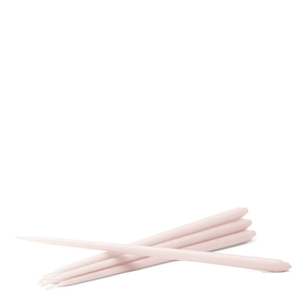 Stoff Nagel - Ester & Erik steariinikynttilä 29 cm 6 kpl mieto vaaleanpunainen