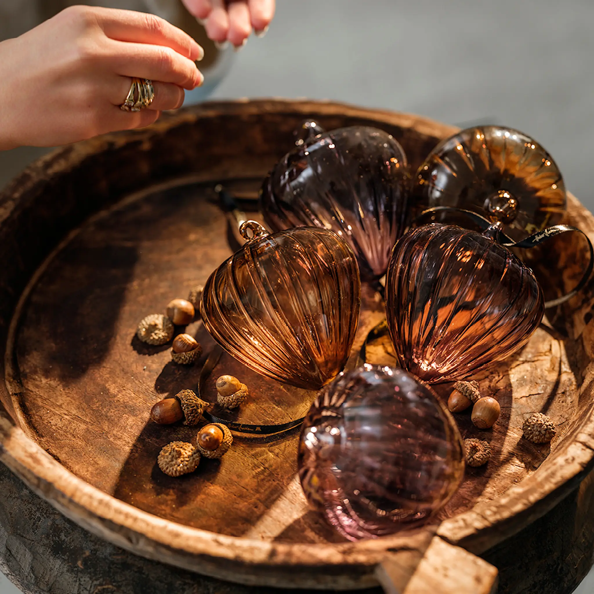 Magnor Hazel dekorkule 10 cm topaz