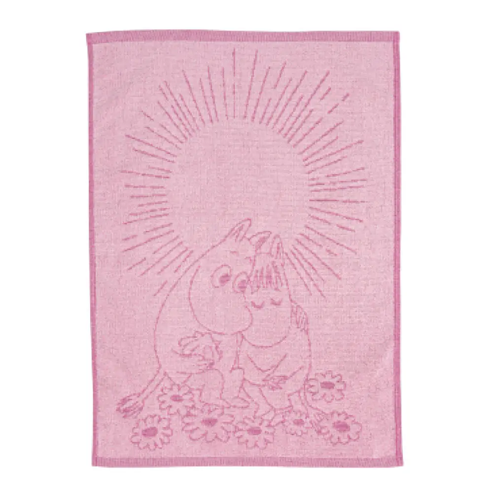 Mummi håndkle 50x70 cm Kjærester rosa