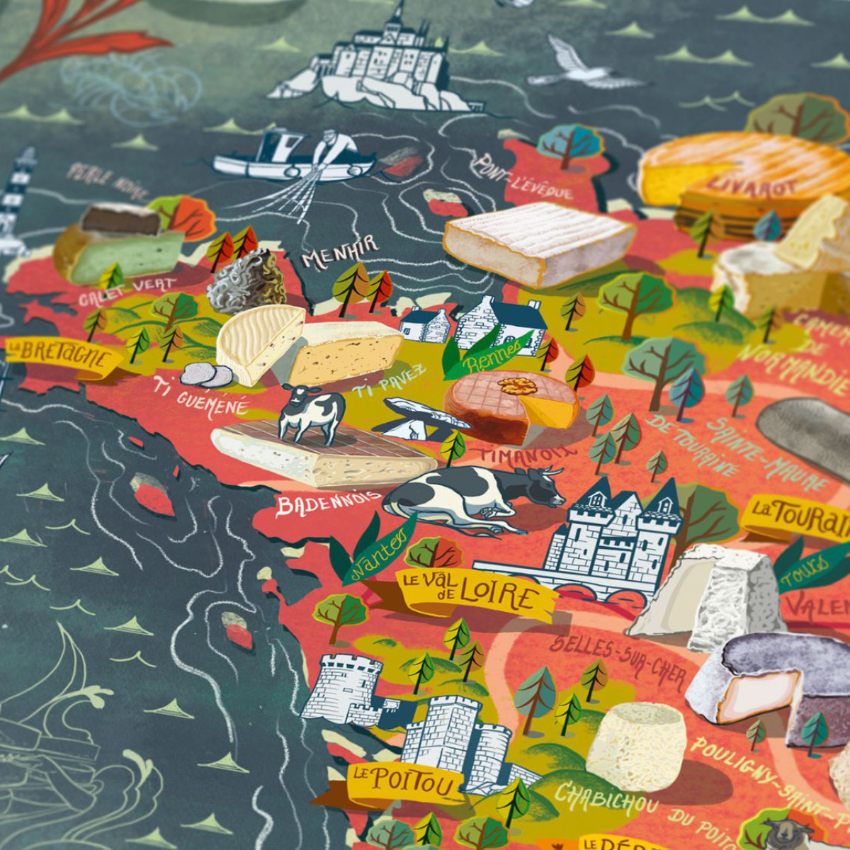 Water and Wines Cheese Puzzle Palapeli Ranska 1000 palaa