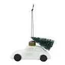 Xmas Car 2025 julpynt bil hänge 10,5 cm vit/silver