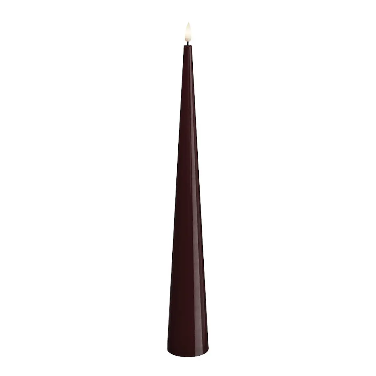 DeluxeHomeart LED konljus 5 x 38 cm bordeaux