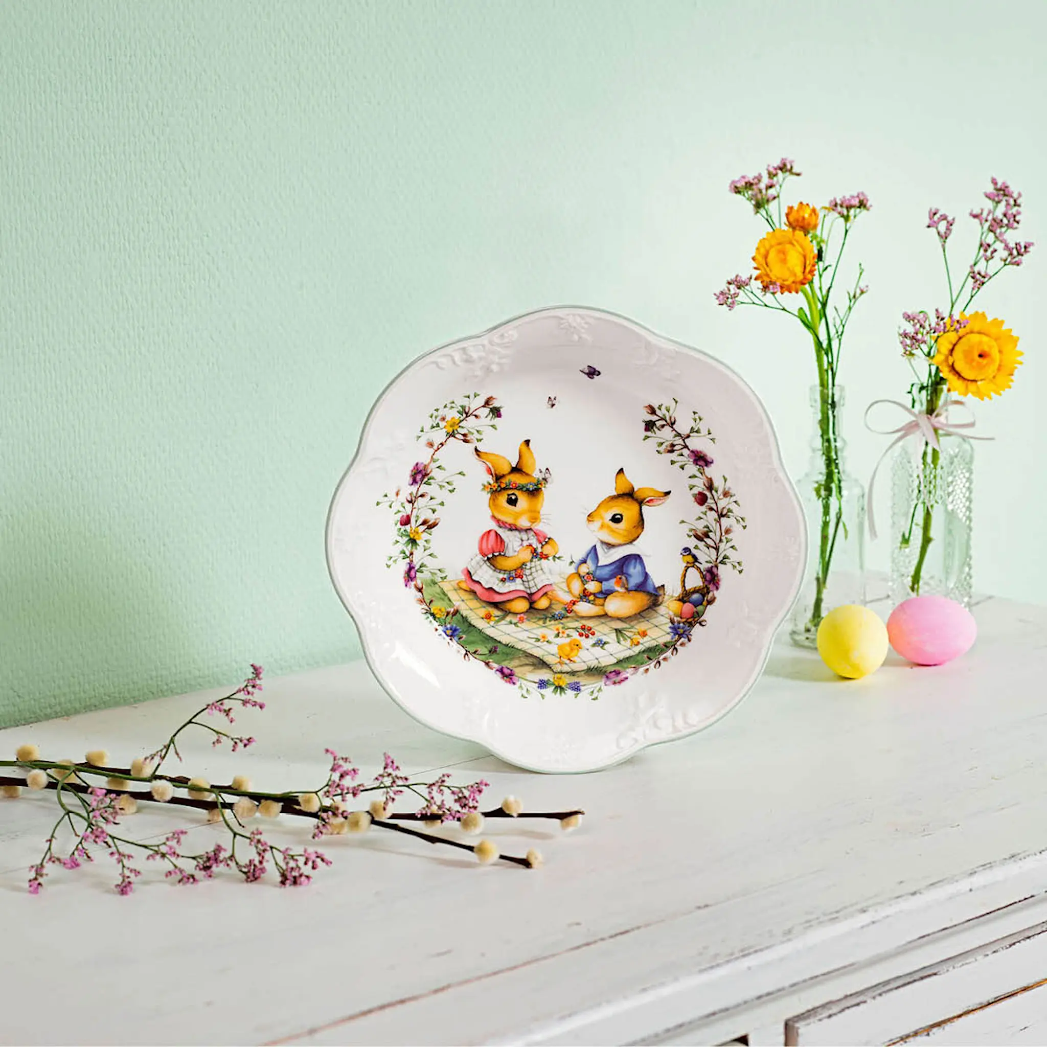 Villeroy & Boch Spring Fantasy Picnic skål 33 cl grön/vit