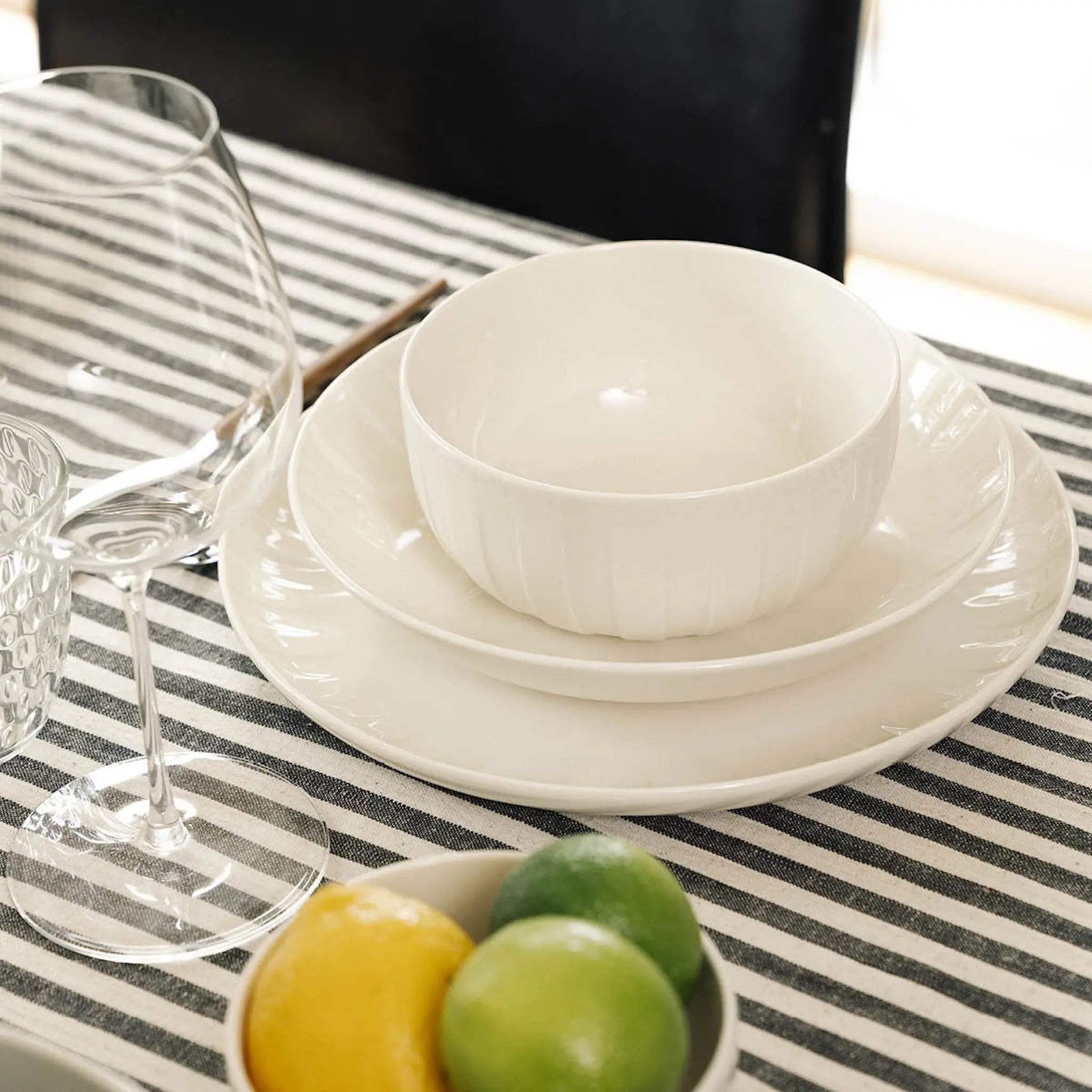 Stiernholm Senja djup tallrik 21 cm vit