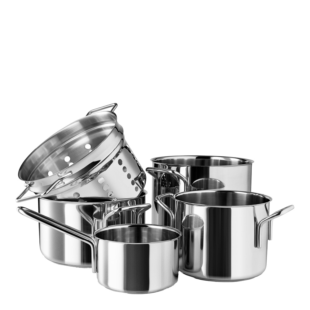Eva Trio Stainless Steel Kattilasarja 5 osaa