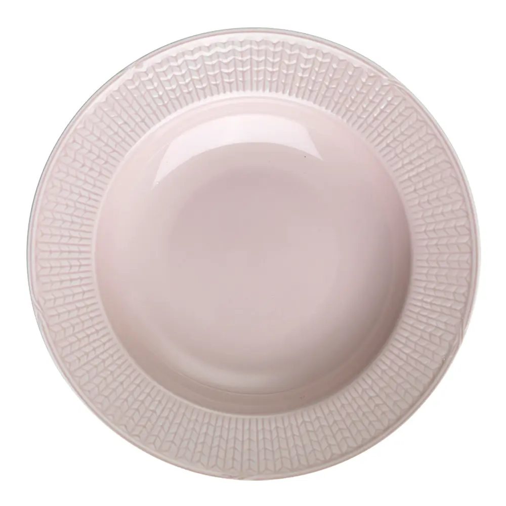 Swedish Grace Syvä lautanen 25 cm Ruusu