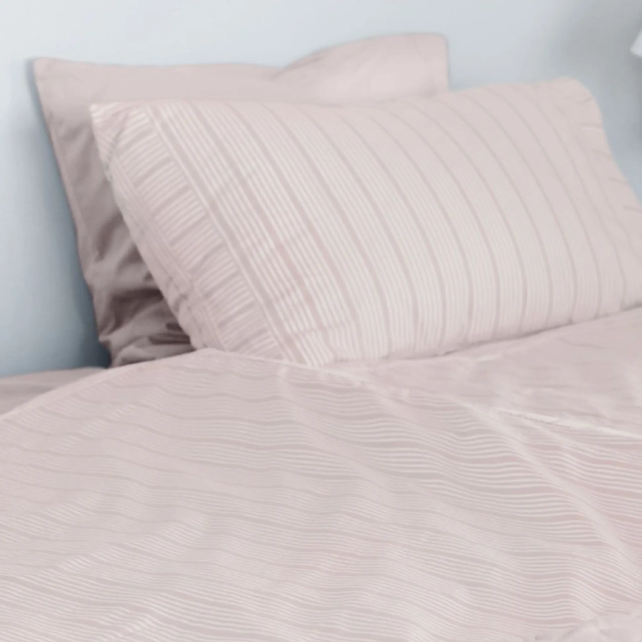 Home by Ilse Jacobsen Bedding Collection bäddset 150x210 cm + 50x60 cm powder rose stripes