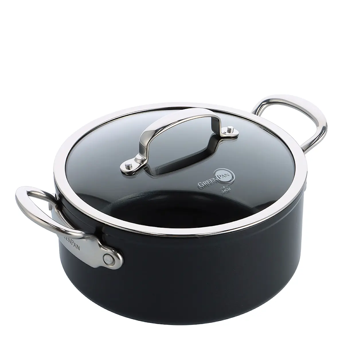 GreenPan Barcelona Pro keramisk gryta med lock 20 cm