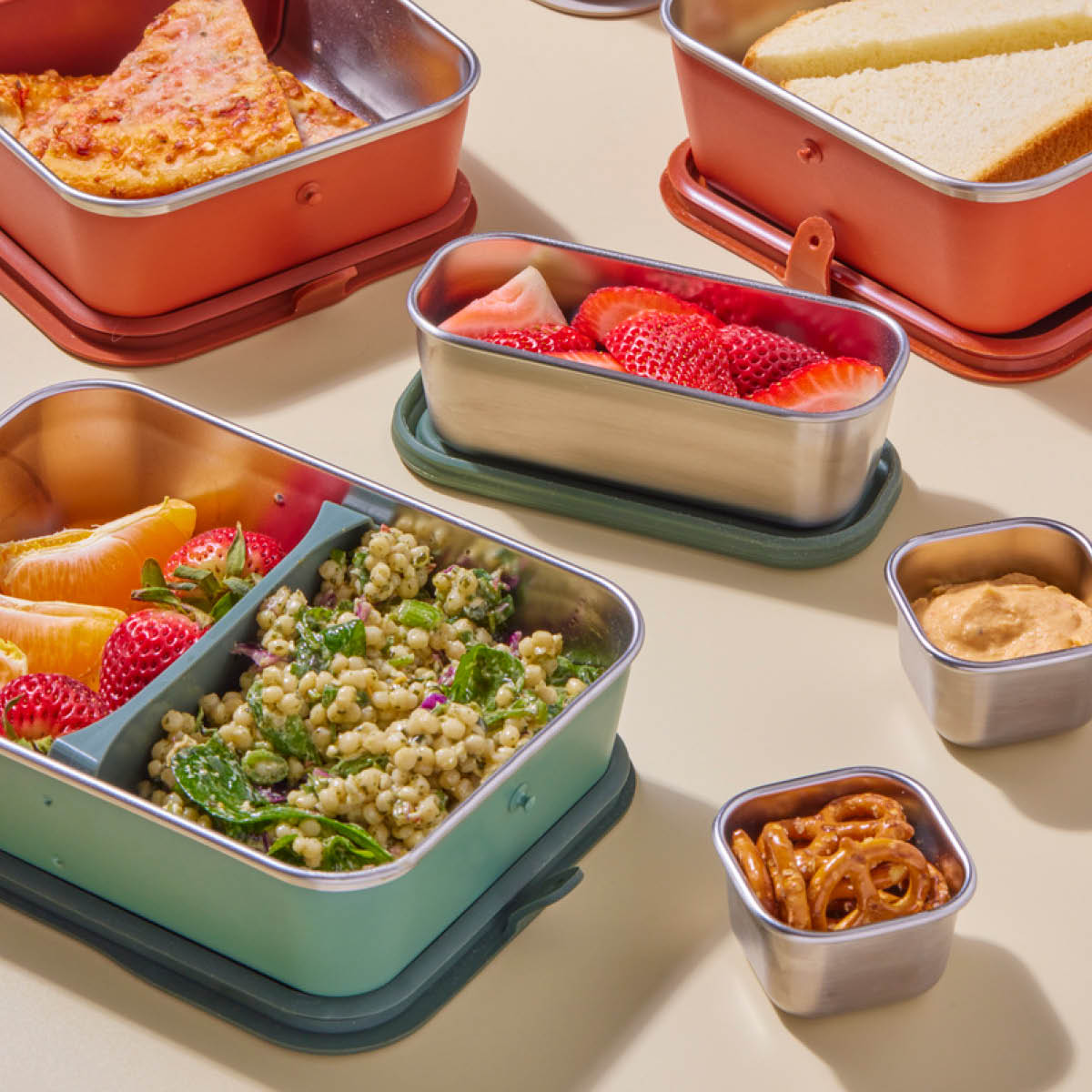 Klean Kanteen Rise snackslåda 8 cl borstat stål