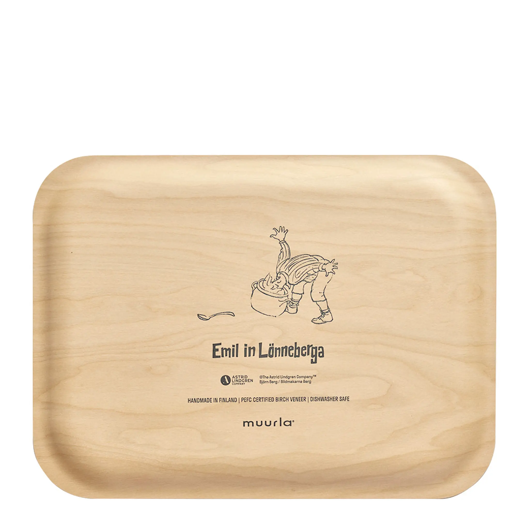 Muurla Emil i lönneberga bricka 27x20 cm blå