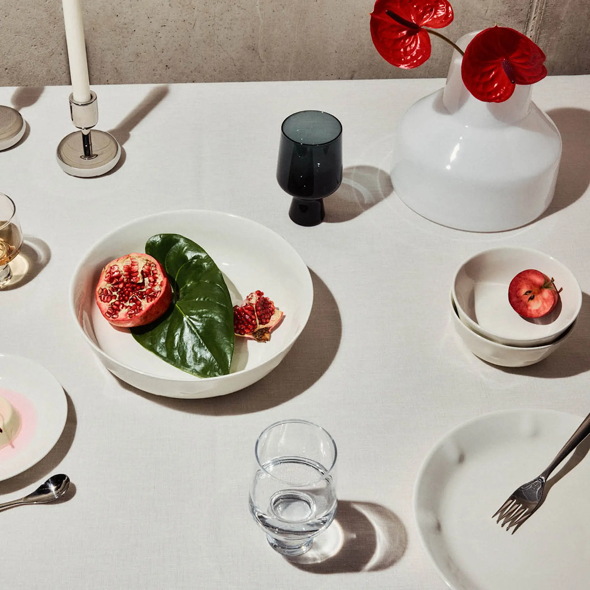 iittala Solare låg vas 22x20 cm vit