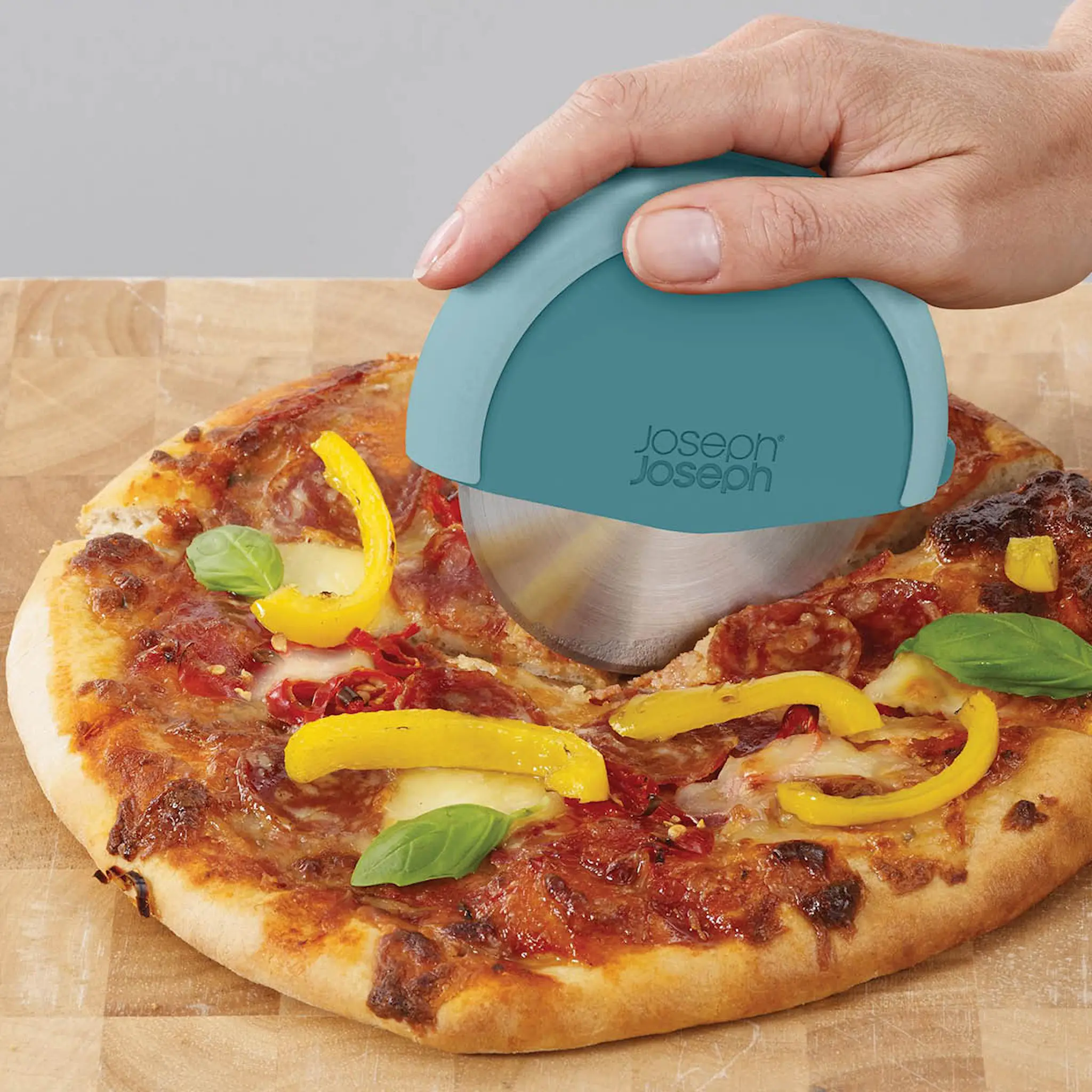 Joseph Joseph Duo pizzaskärare blå