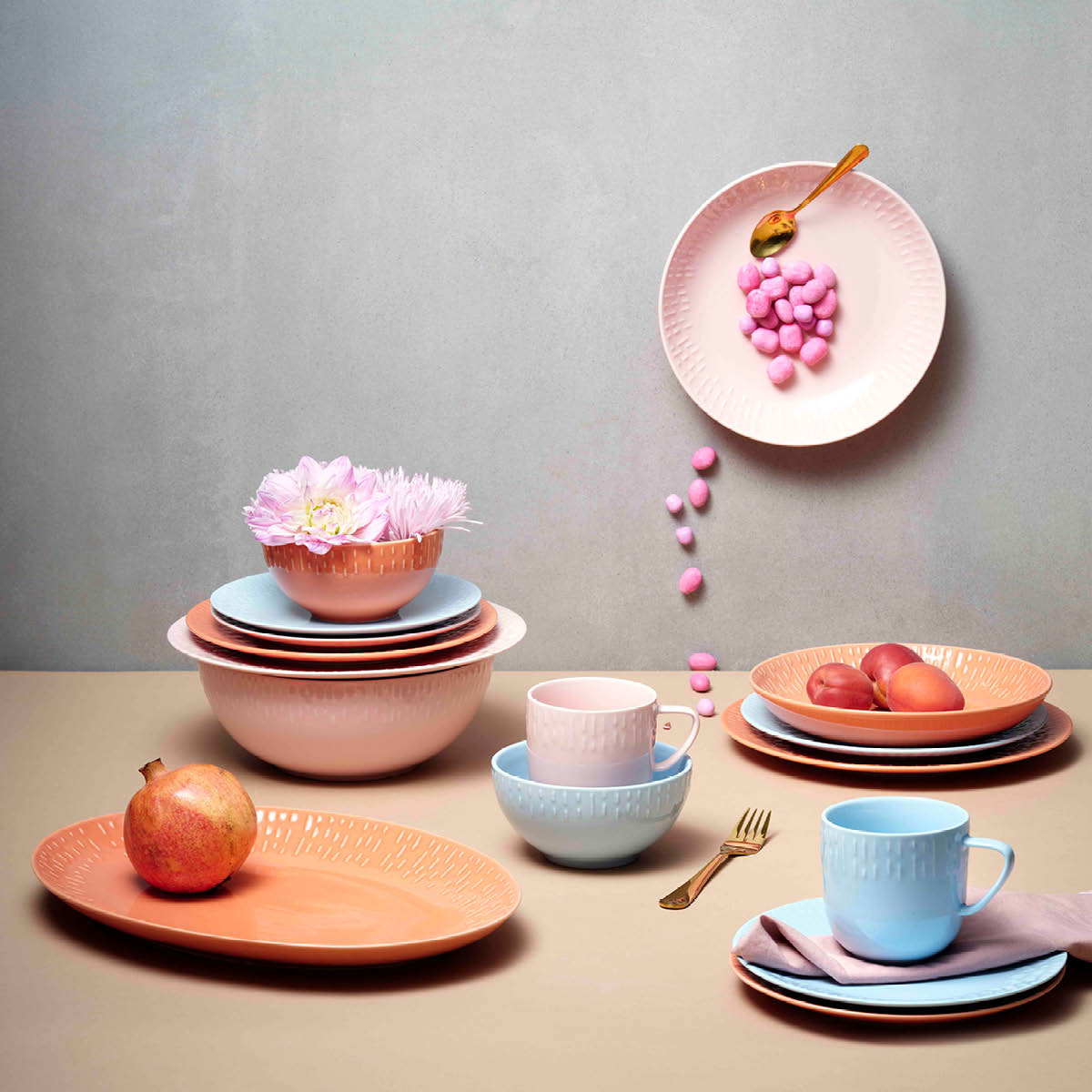 Aida - Life in colour Confetti Skål 14 cm Aqua