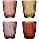 Mosaic dricksglas 34 cl mix röd