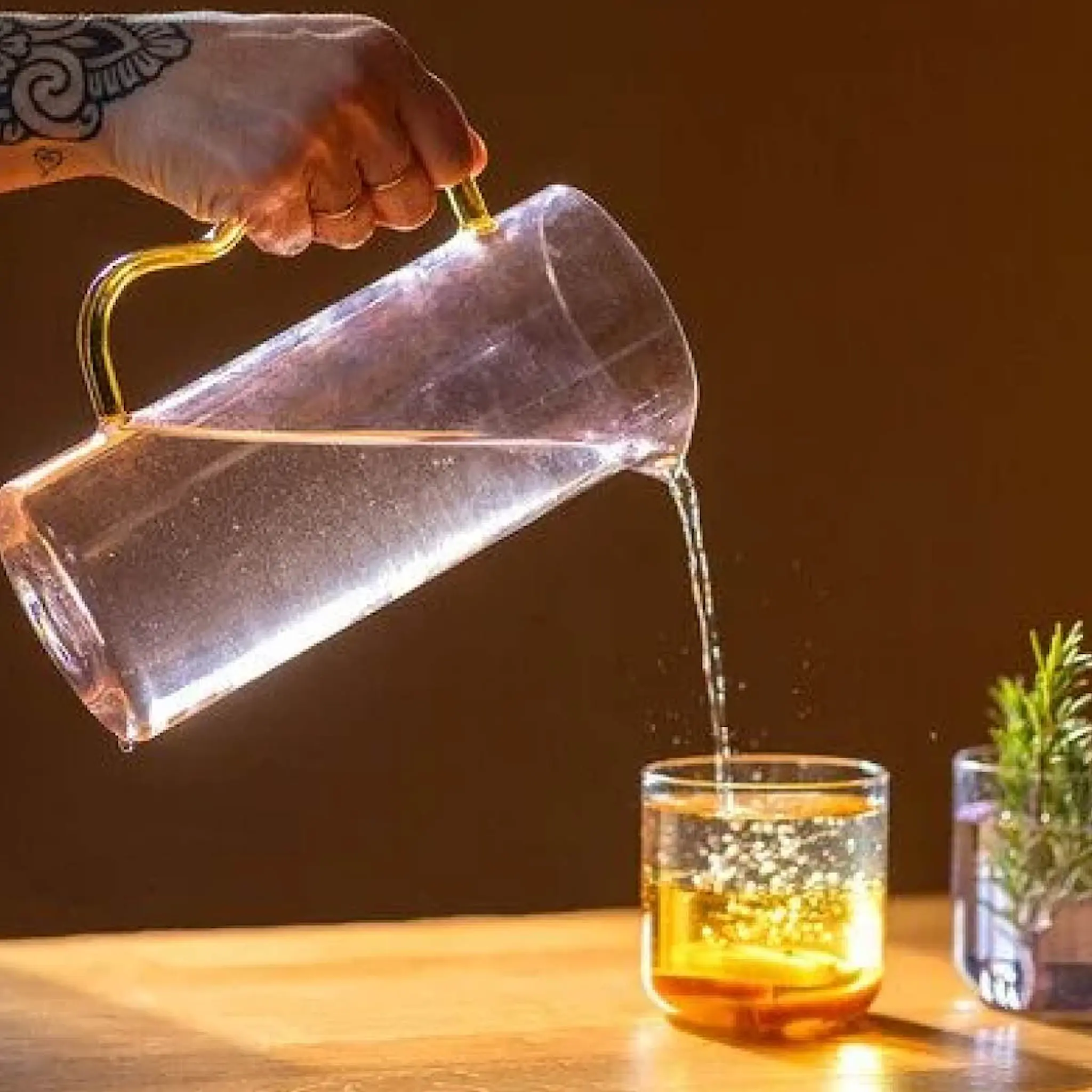 Tranquillo Rainbow Juomalasi 41 cl Keltainen