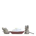 Julemus Gnist & Hannibal figur 4,6 cm