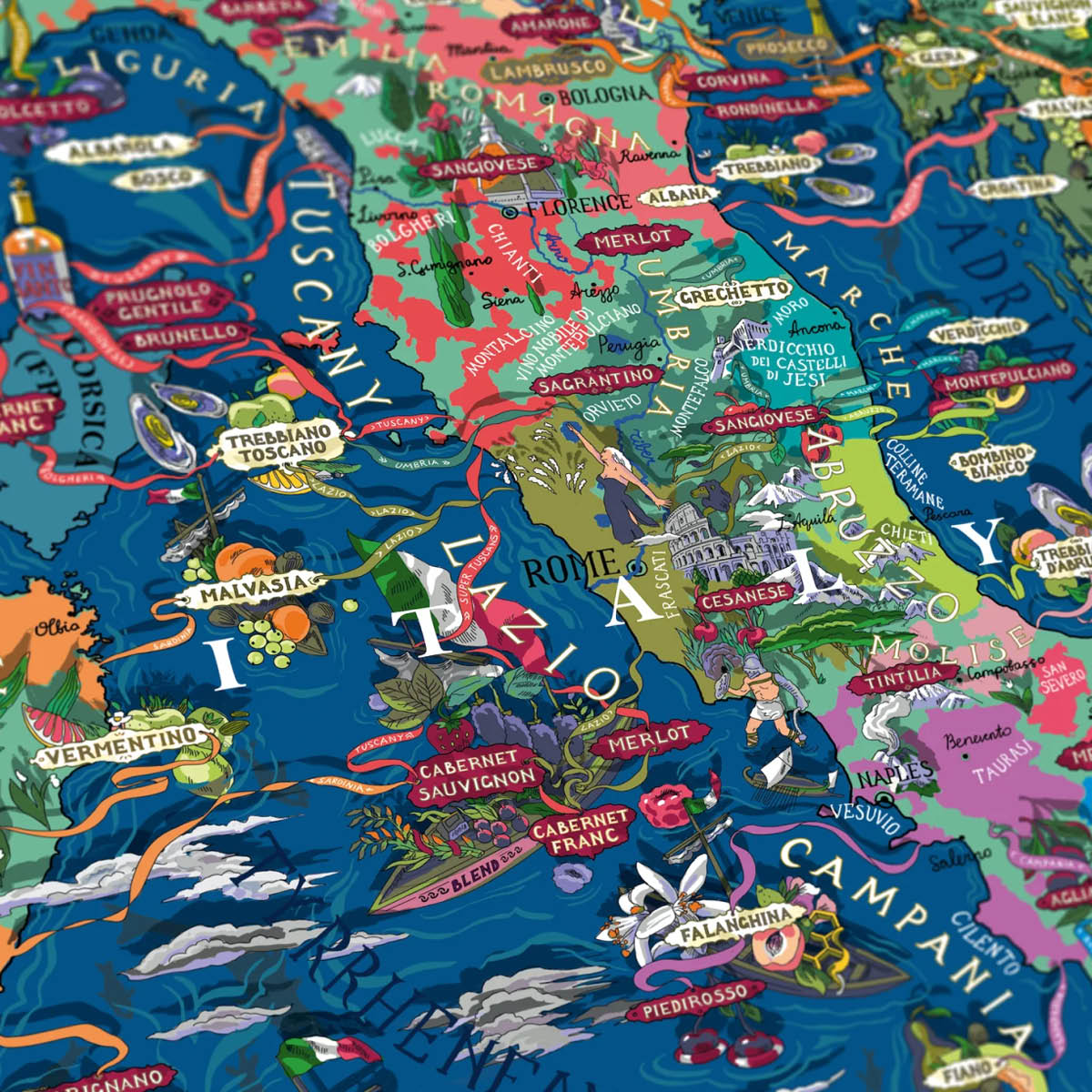 Water and Wines Vinpuslespill Italia