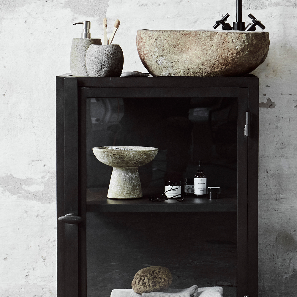 Muubs Eris skål på fot 21,5 cm rustic sand