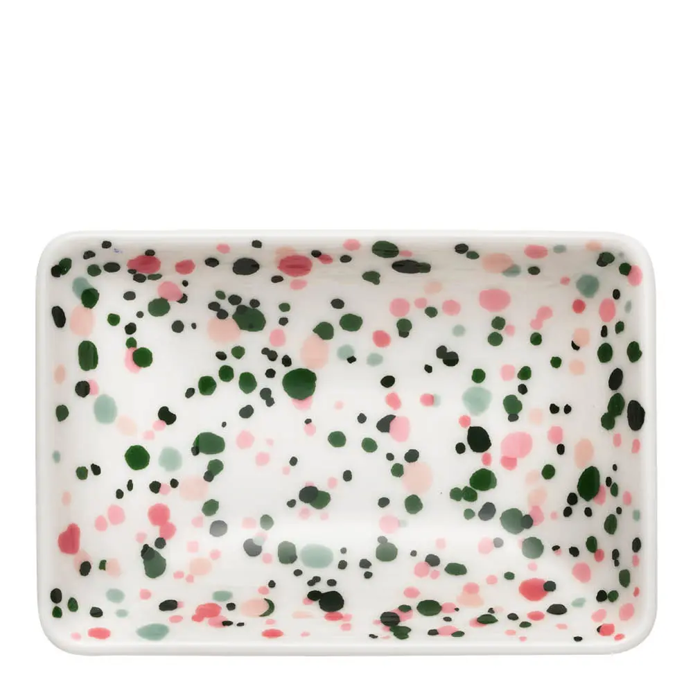 Oiva Toikka Collection Lautanen 7x10 cm Helle pinkki-vihreä