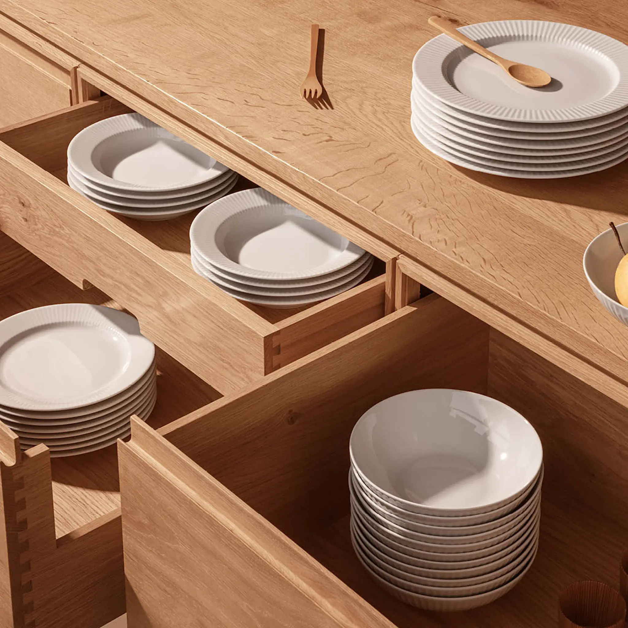 Eva Trio Legio Nova tallrik flat 22 cm 4-pack vit