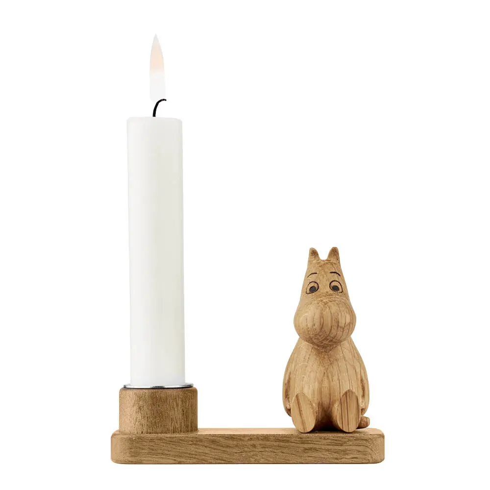 Muumi Kynttilänjalka 7 cm Muumipeikko Tammi
