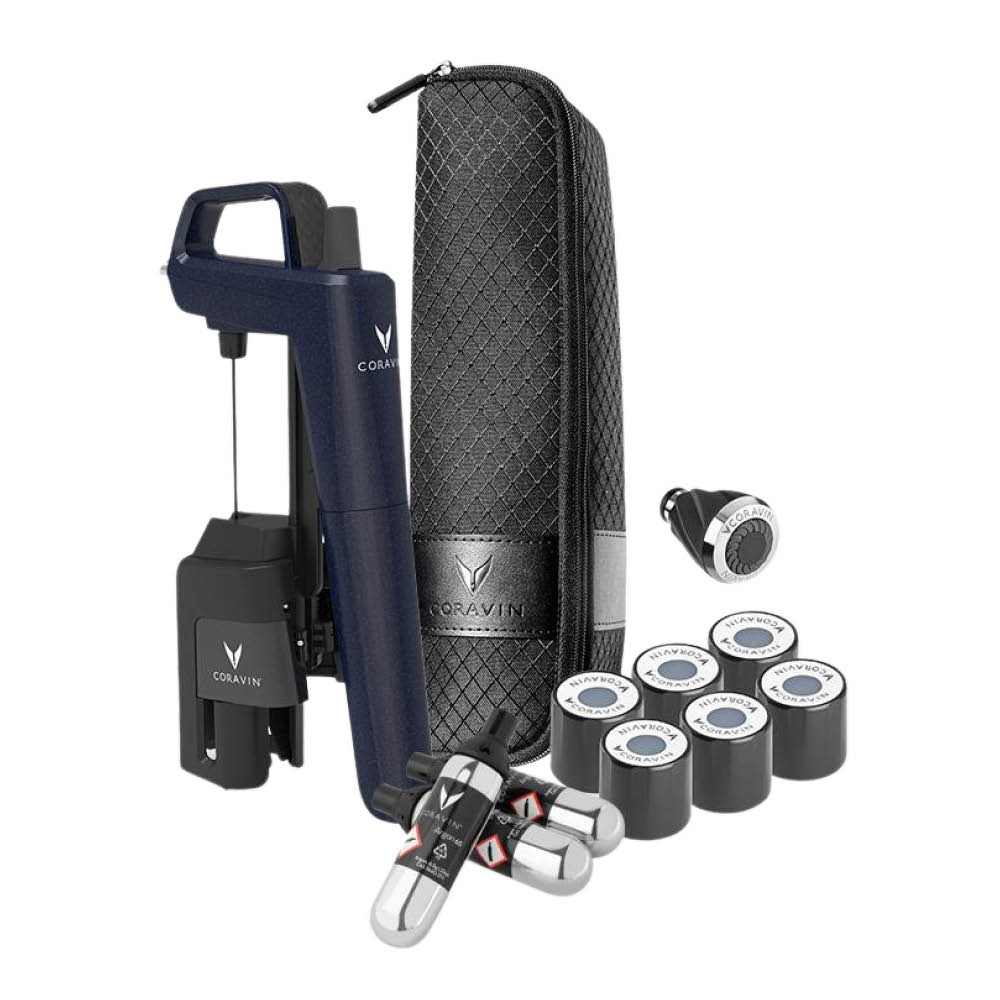 Coravin Timeless Six+ vinkonserveringssystem 12 delar Ocean Blue