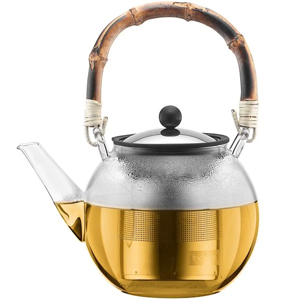 Bodum Assam tekanna / tepress 1 L klar/bambu